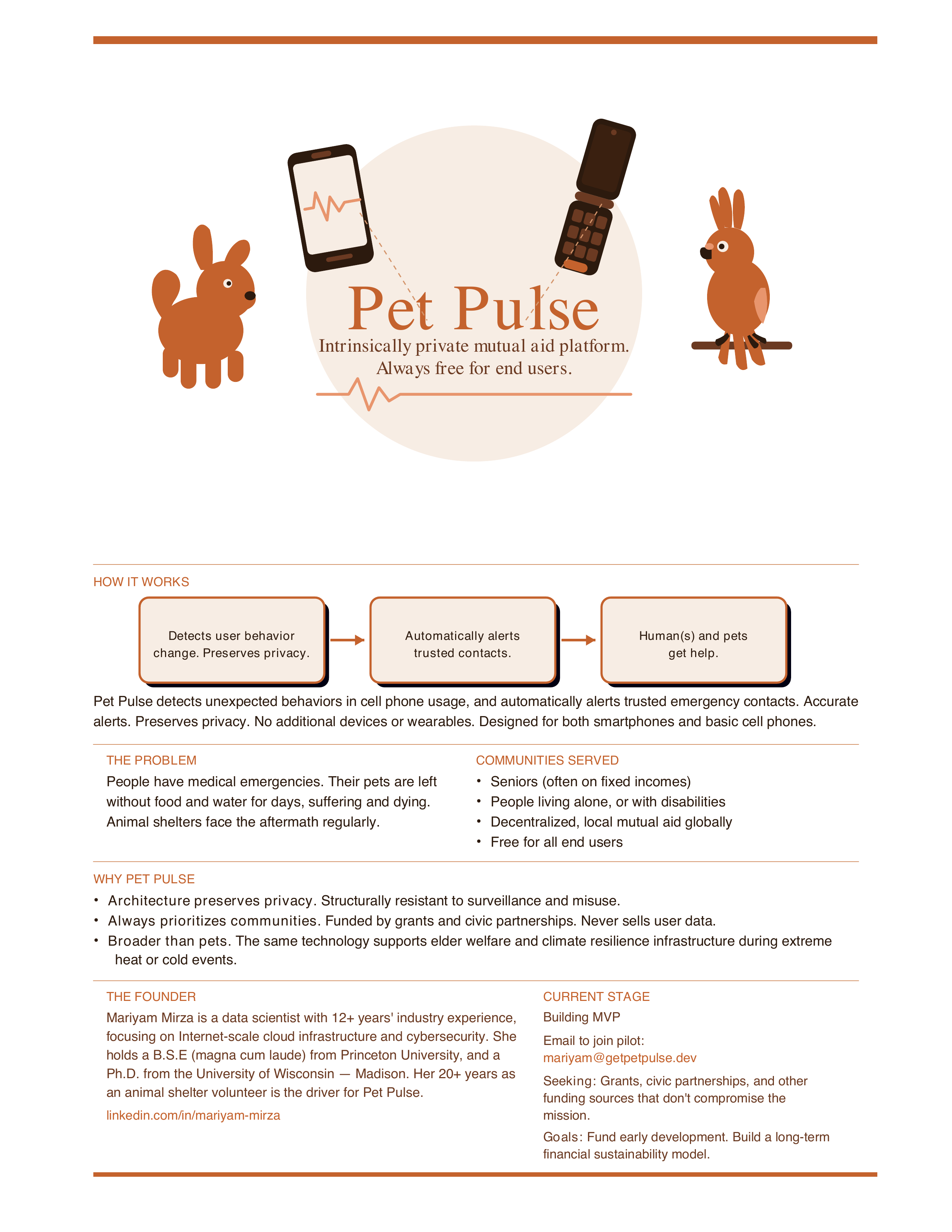 Pet Pulse Information Flyer
